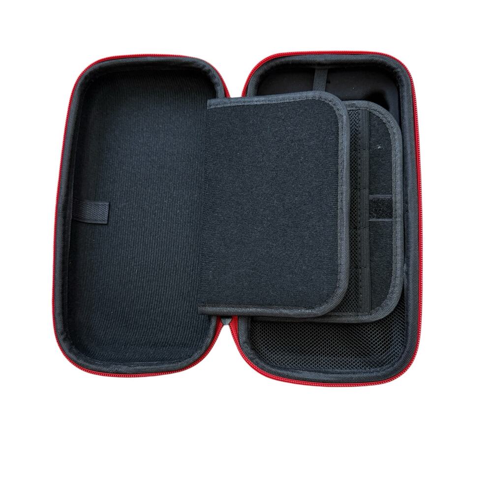 Nintendo Switch OIVO Black Red Trim Travel Carrying Case Non Oled Hard Case - Picture 10 of 16